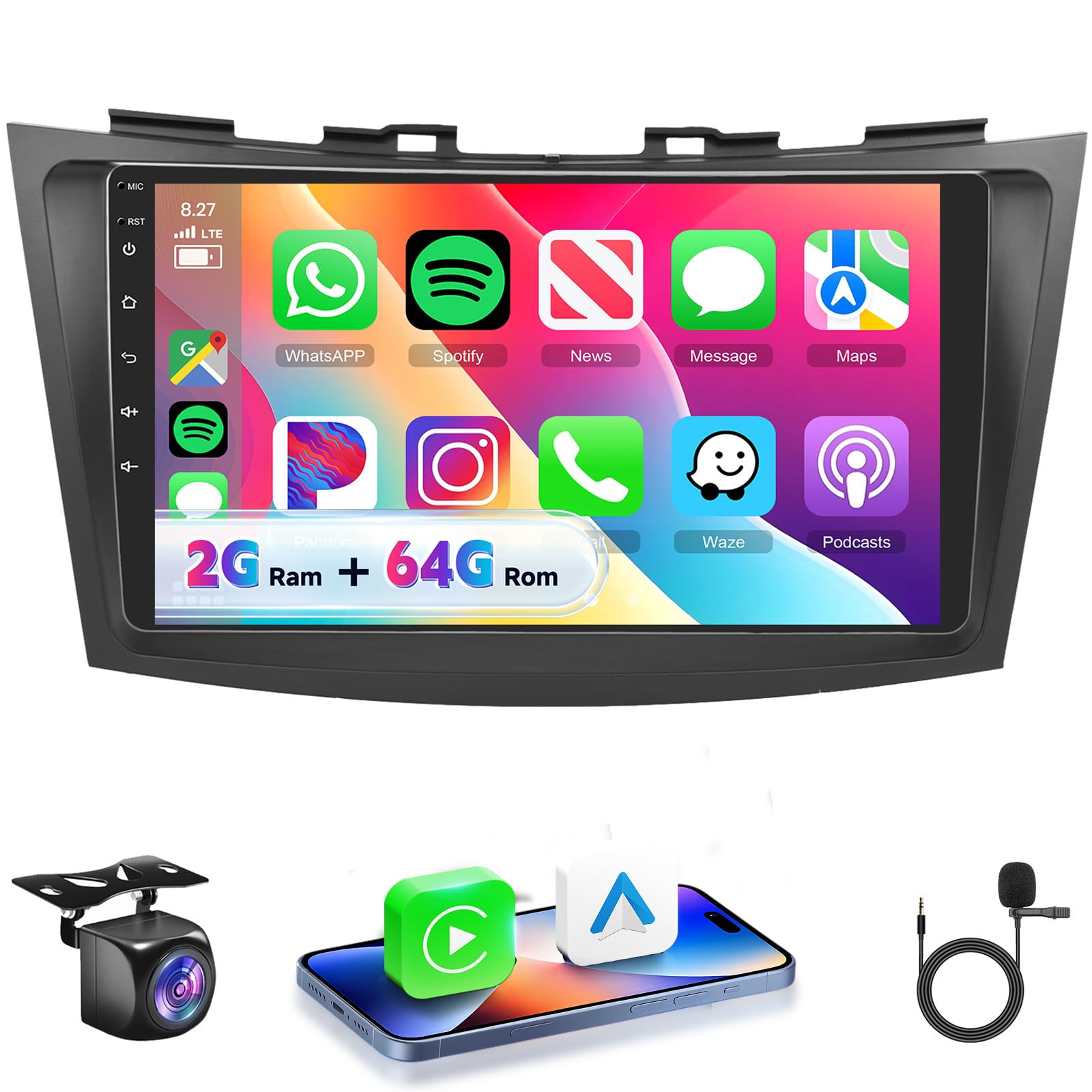 Autoradio Android 15 per Suzuki Swift/Ertiga 2011-2017