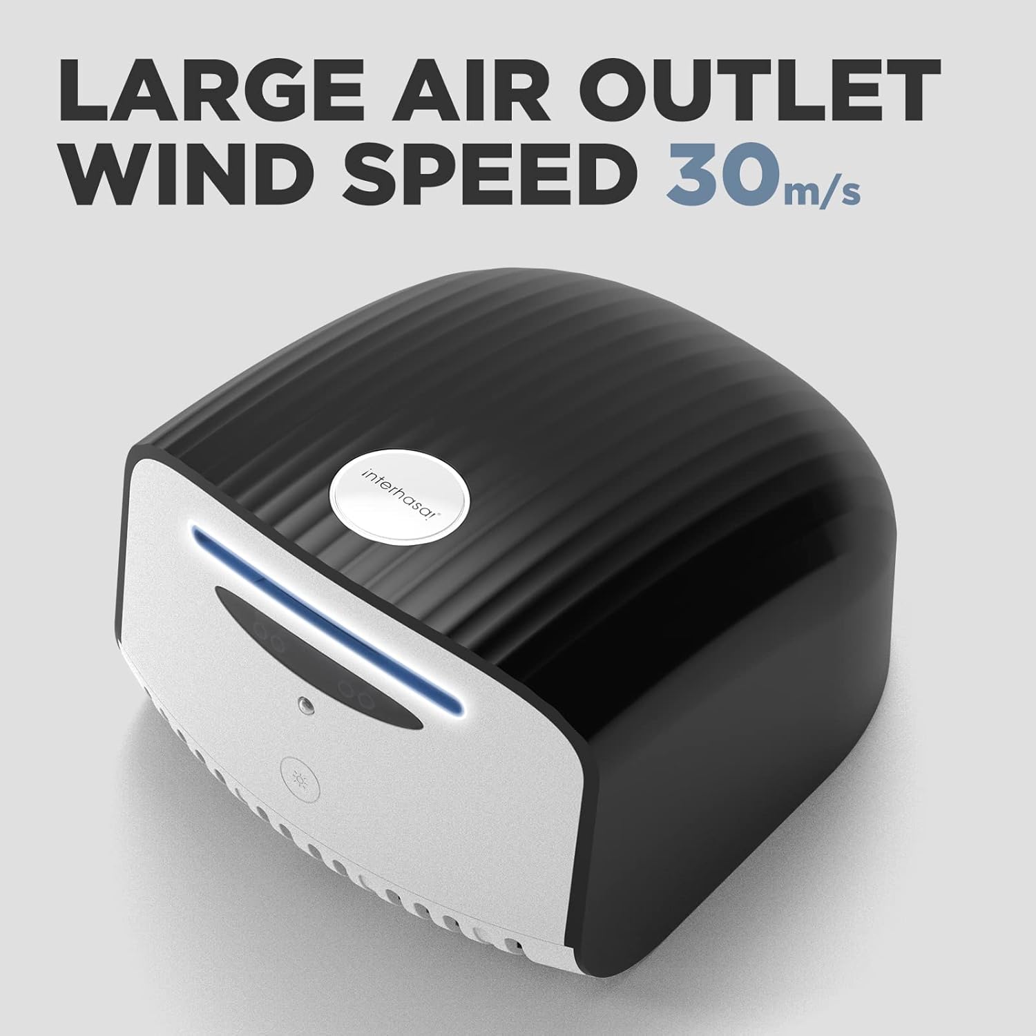 interhasa! Asciugamani Automatico a Sensore 1200W, Nero - immagine 6