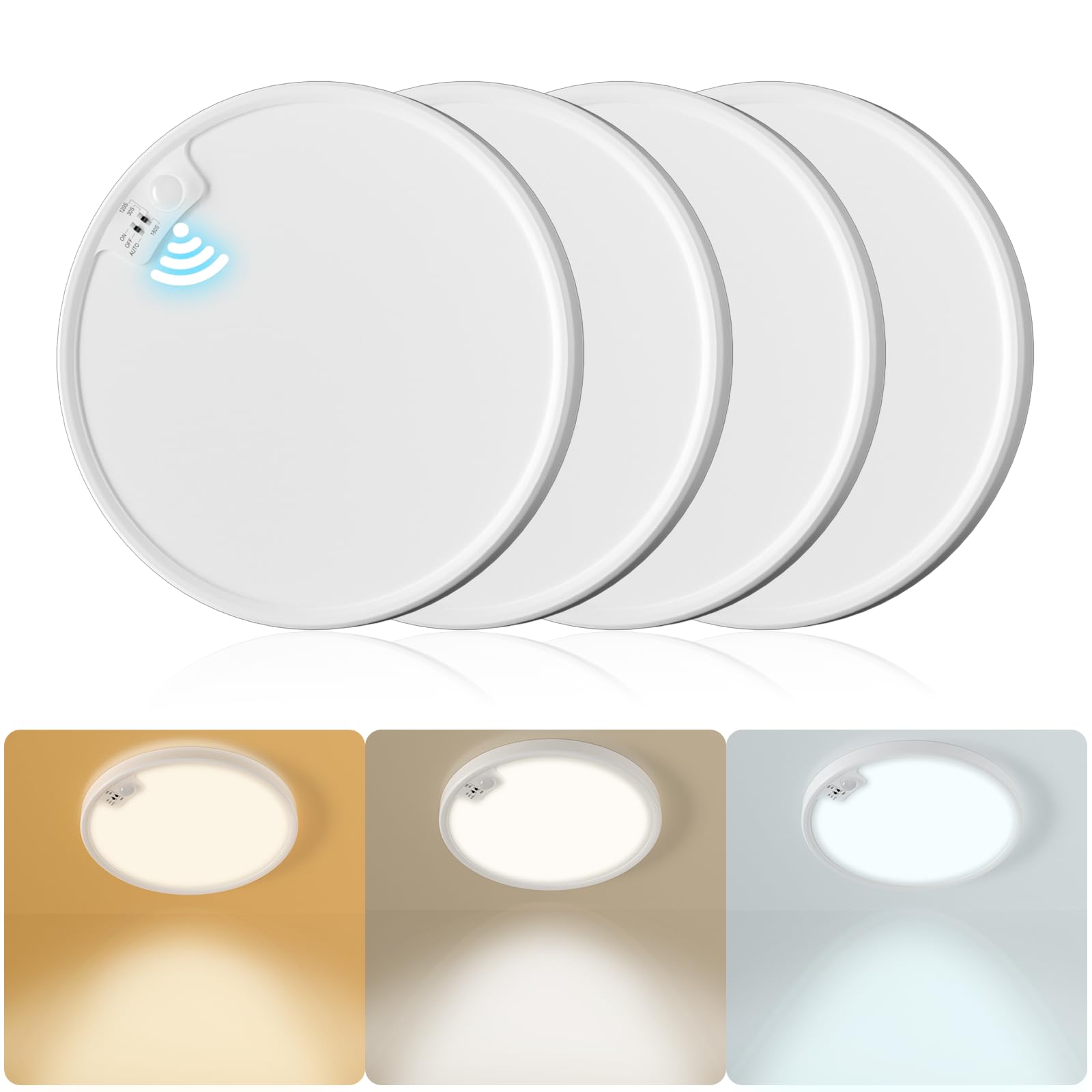 Eleganted Plafoniera Rotonda con Sensore di Movimento Ø22CM