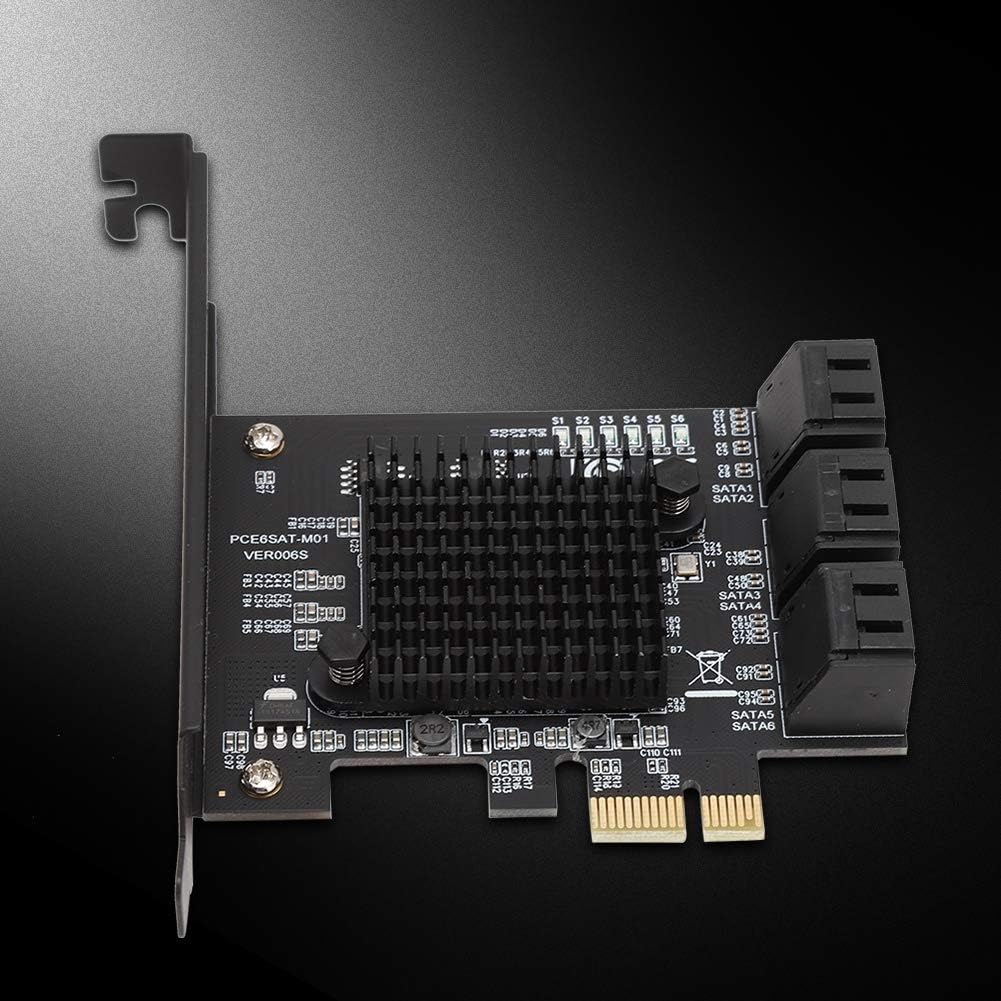 Scheda PCIe SATA 6 Porte con Staffa Low Profile - immagine 2