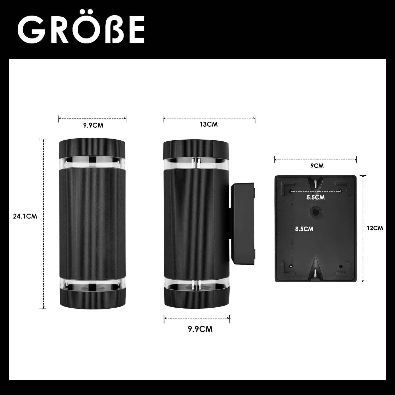 Celavy LED Applique da Esterno Parete (2 pezzi) - immagine 6