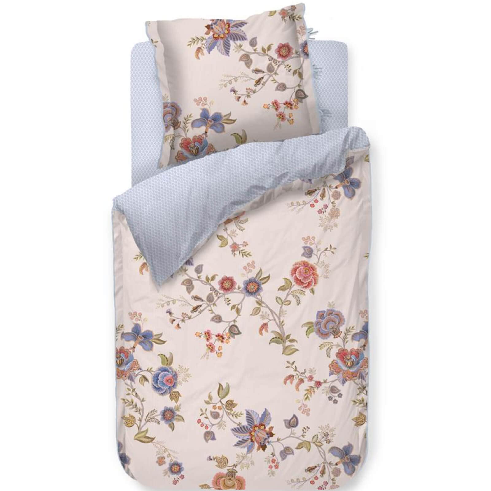 Pip Studio Cece Fiore - Biancheria da letto in percalle, Bianco