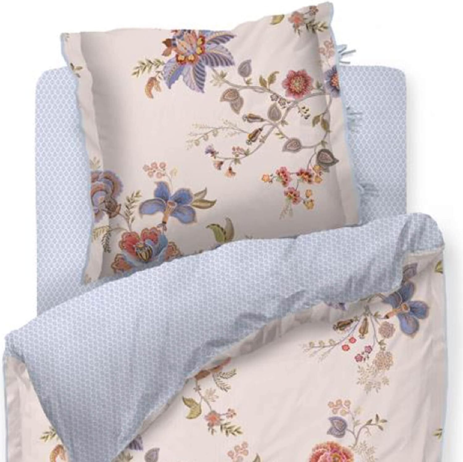 Pip Studio Cece Fiore - Biancheria da letto in percalle, Bianco - immagine 2