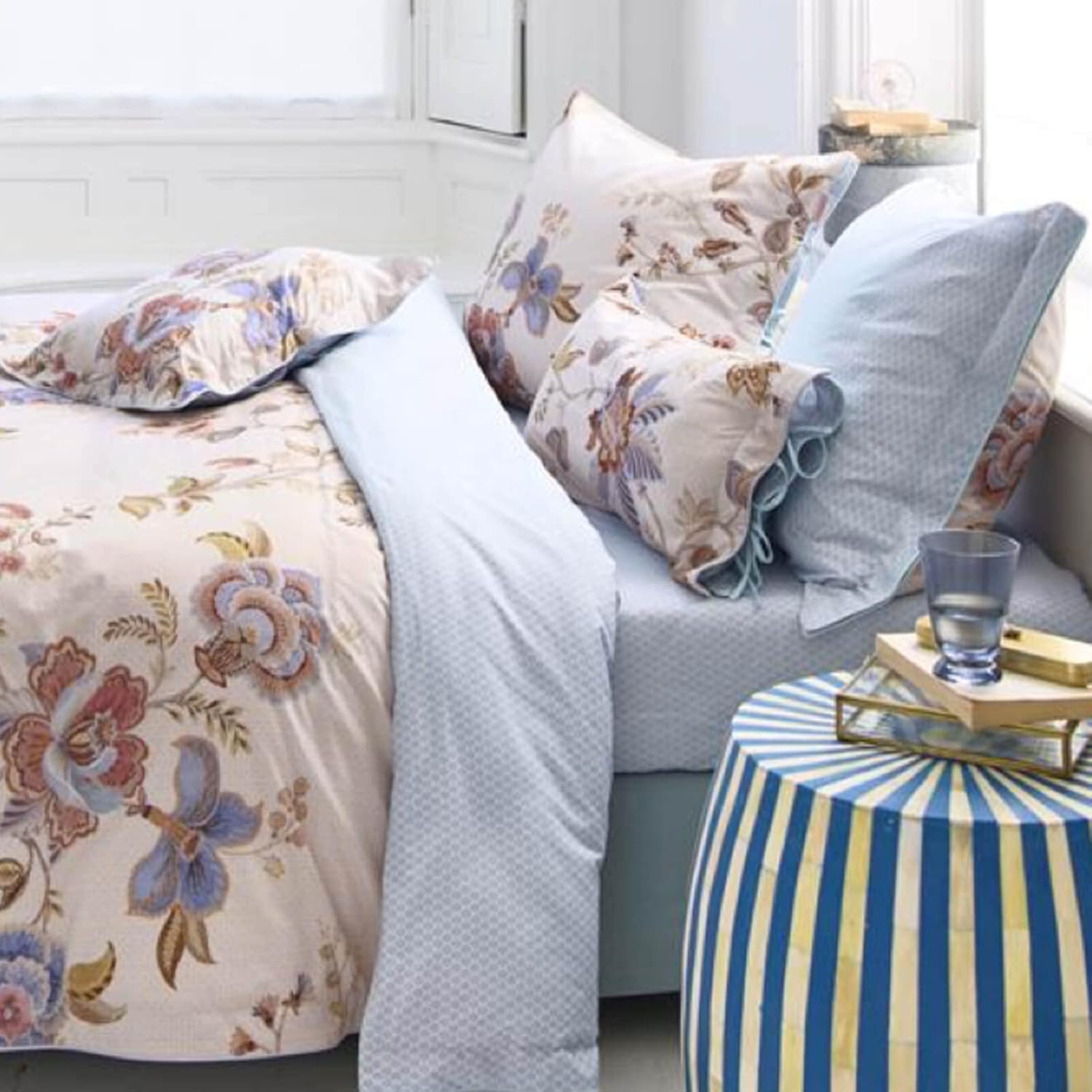 Pip Studio Cece Fiore - Biancheria da letto in percalle, Bianco - immagine 5