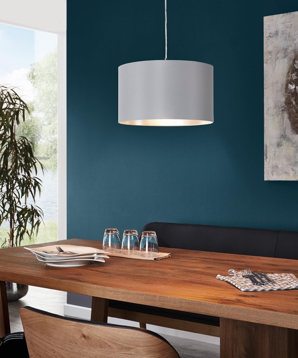 Eglo MASERLO Sospensione, Grigio e Argento - immagine 2