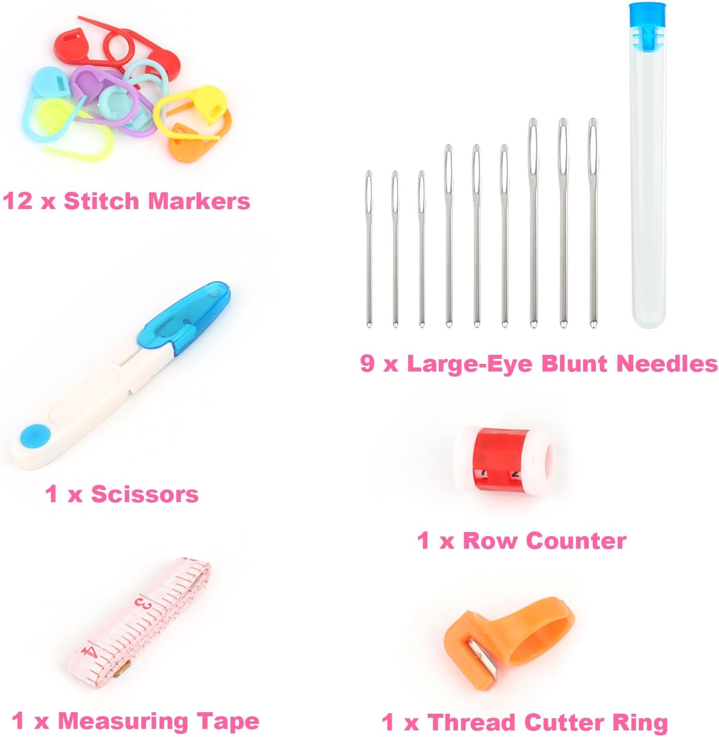 Vmutga Set di Uncinetti 14 Pezzi Ergonomici Multicolore - immagine 3