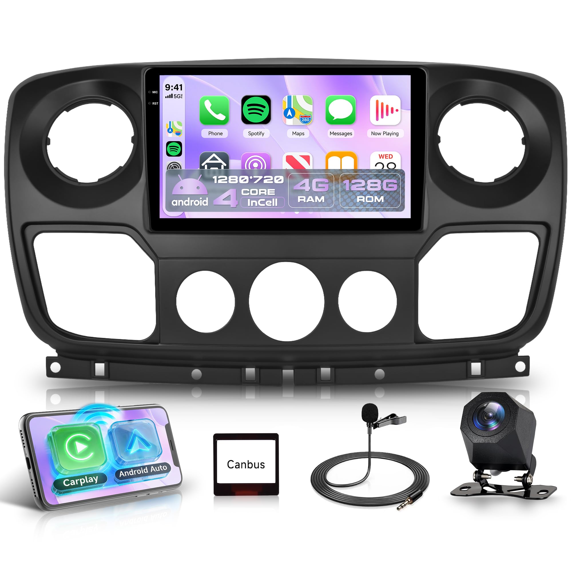 Autoradio Android per Renault Master/Nissan NV400/Opel Movano 10 Pollici