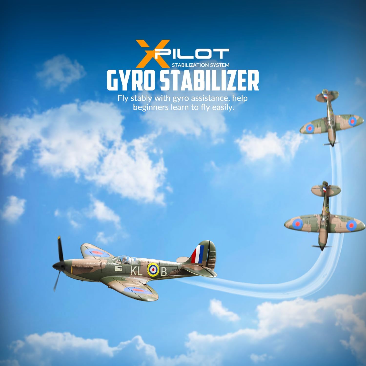 VOLANTEXRC Spitfire - Aereo RC 4 canali 2.4GHz - immagine 4