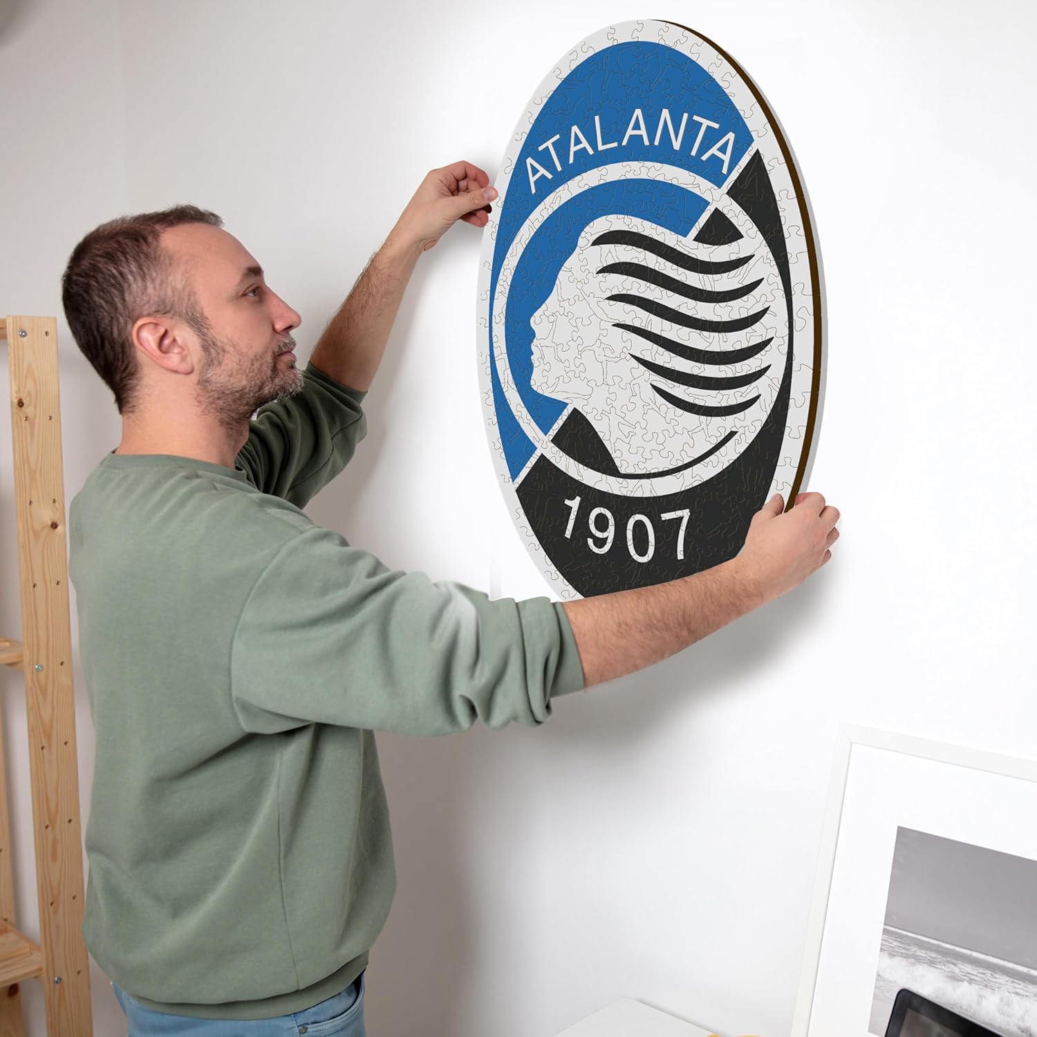 Iconic Puzzles - Atalanta Logo, Puzzle di Legno S - immagine 7