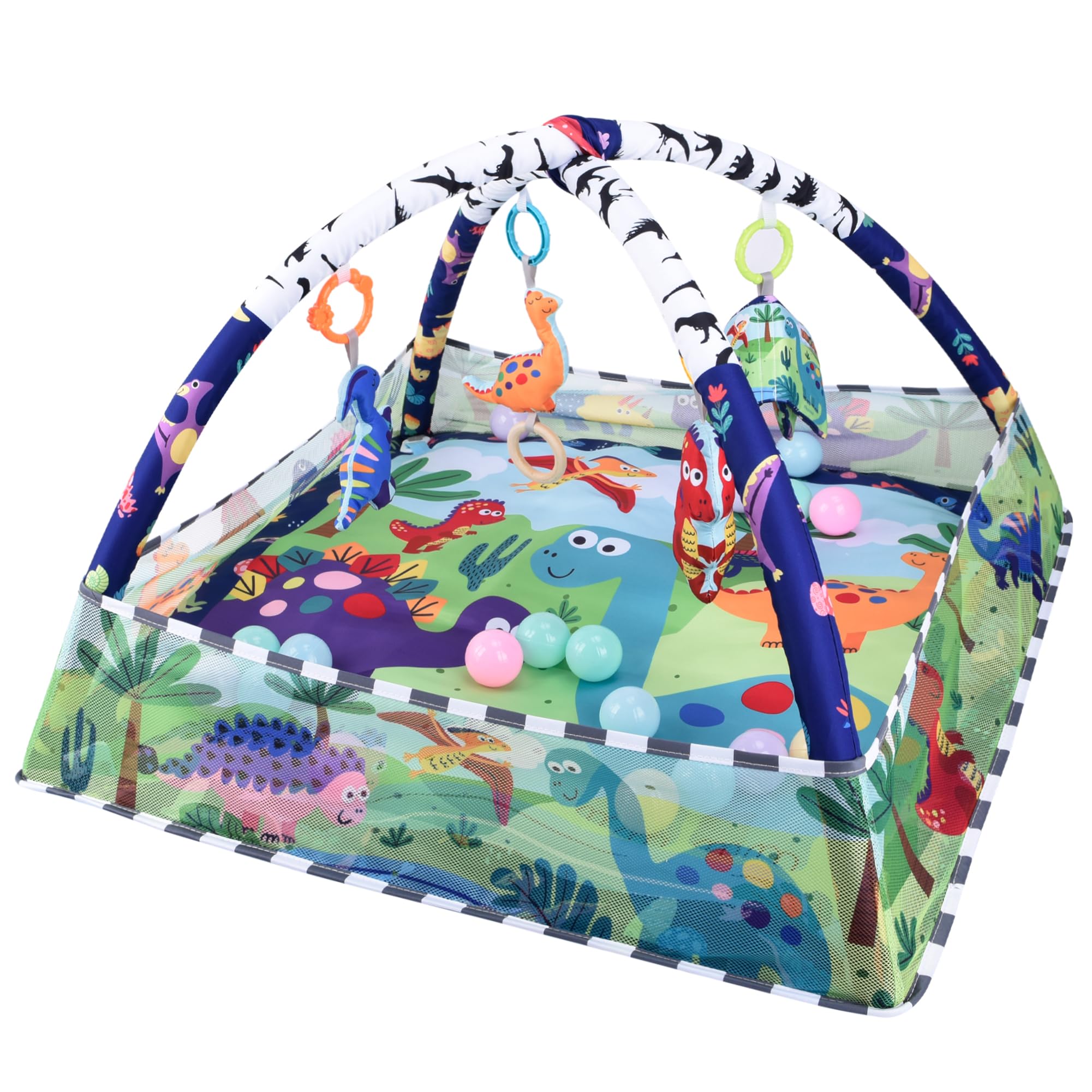 Bebamour Baby Playmats Floor Gyms dalla Nascita, Green