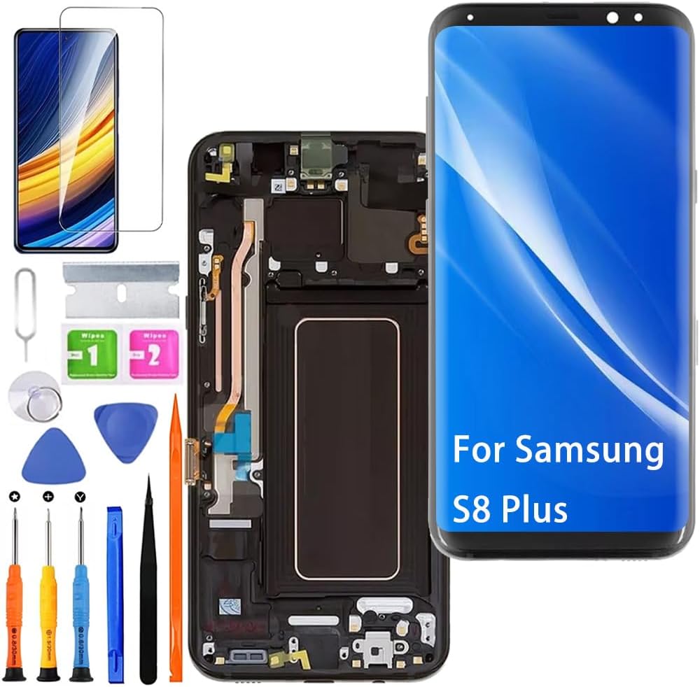 Display Ricambio per Samsung Galaxy S8 Plus LCD TFT, Nero - immagine 1