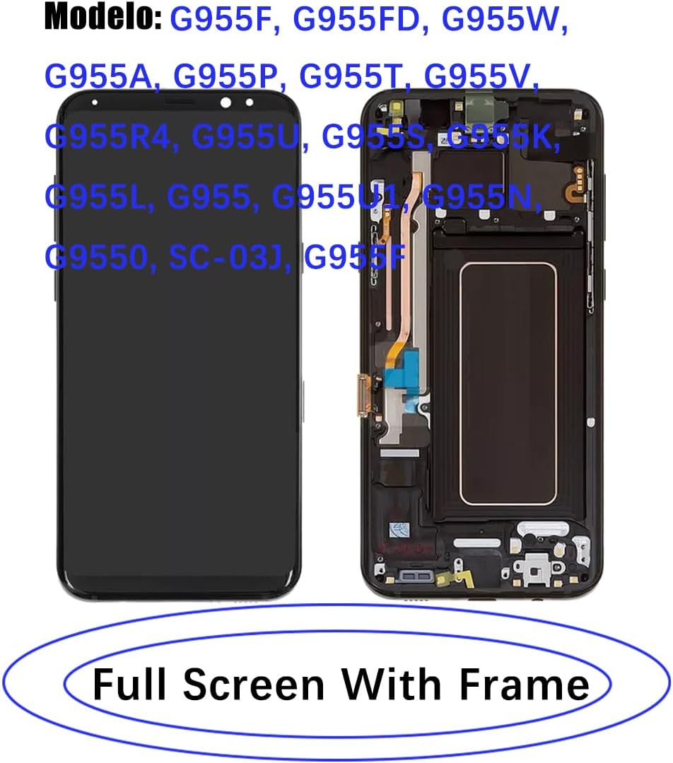 Display Ricambio per Samsung Galaxy S8 Plus LCD TFT, Nero - immagine 2