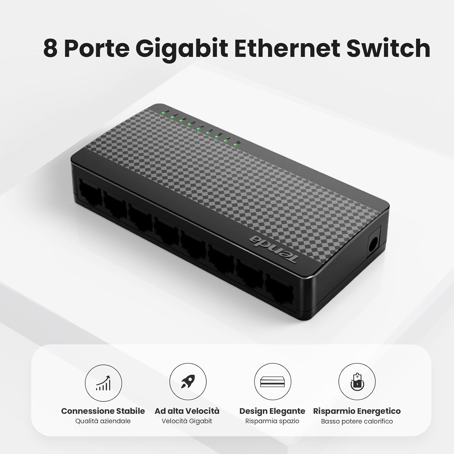 Tenda Switch Ethernet 8 Porte Gigabit, SG108 V4.0 - immagine 2