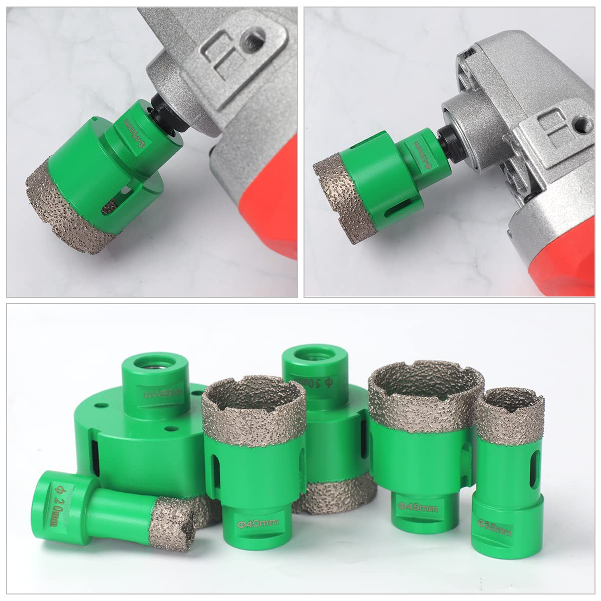 Snowtaros 6 Pezzi Punta per Trapano Diamantata M14 - immagine 5