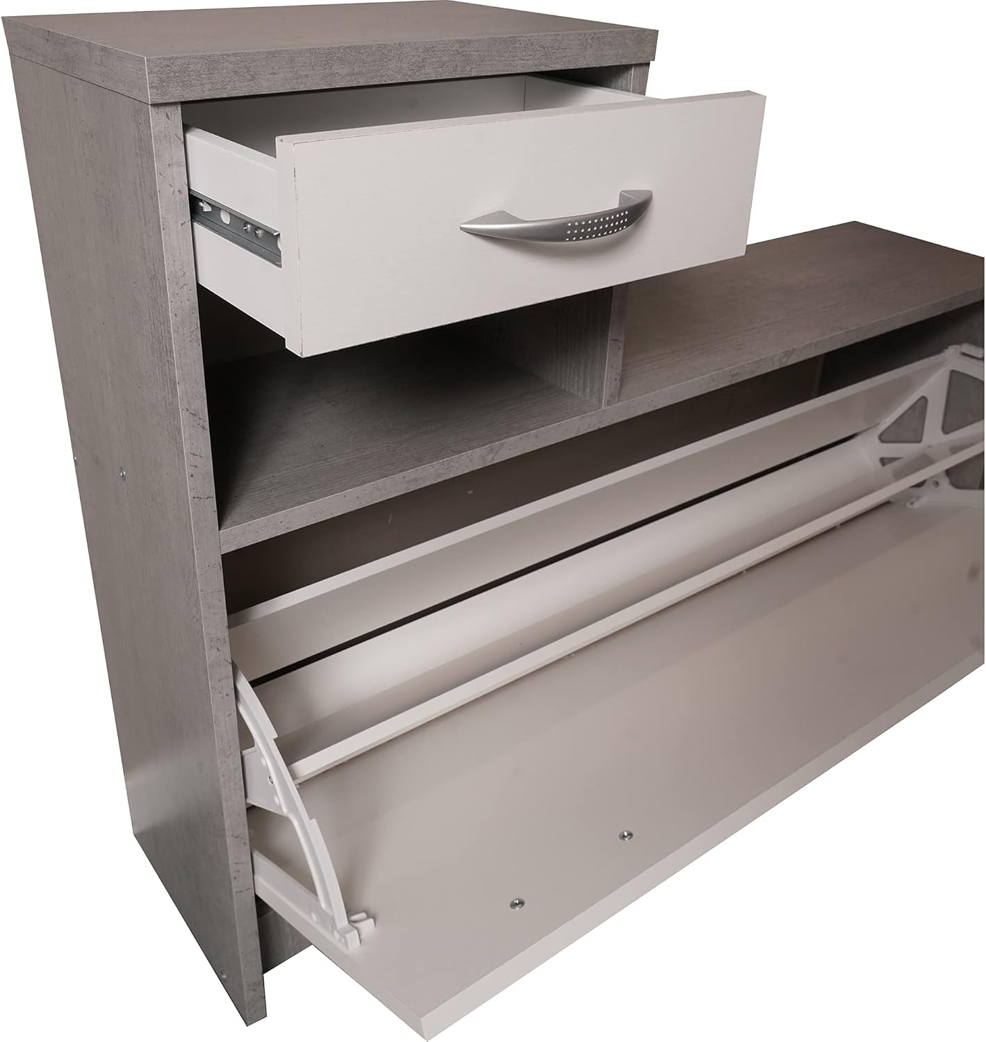 Dmora Mobile da Ingresso con Specchiera e Scarpiera - immagine 6