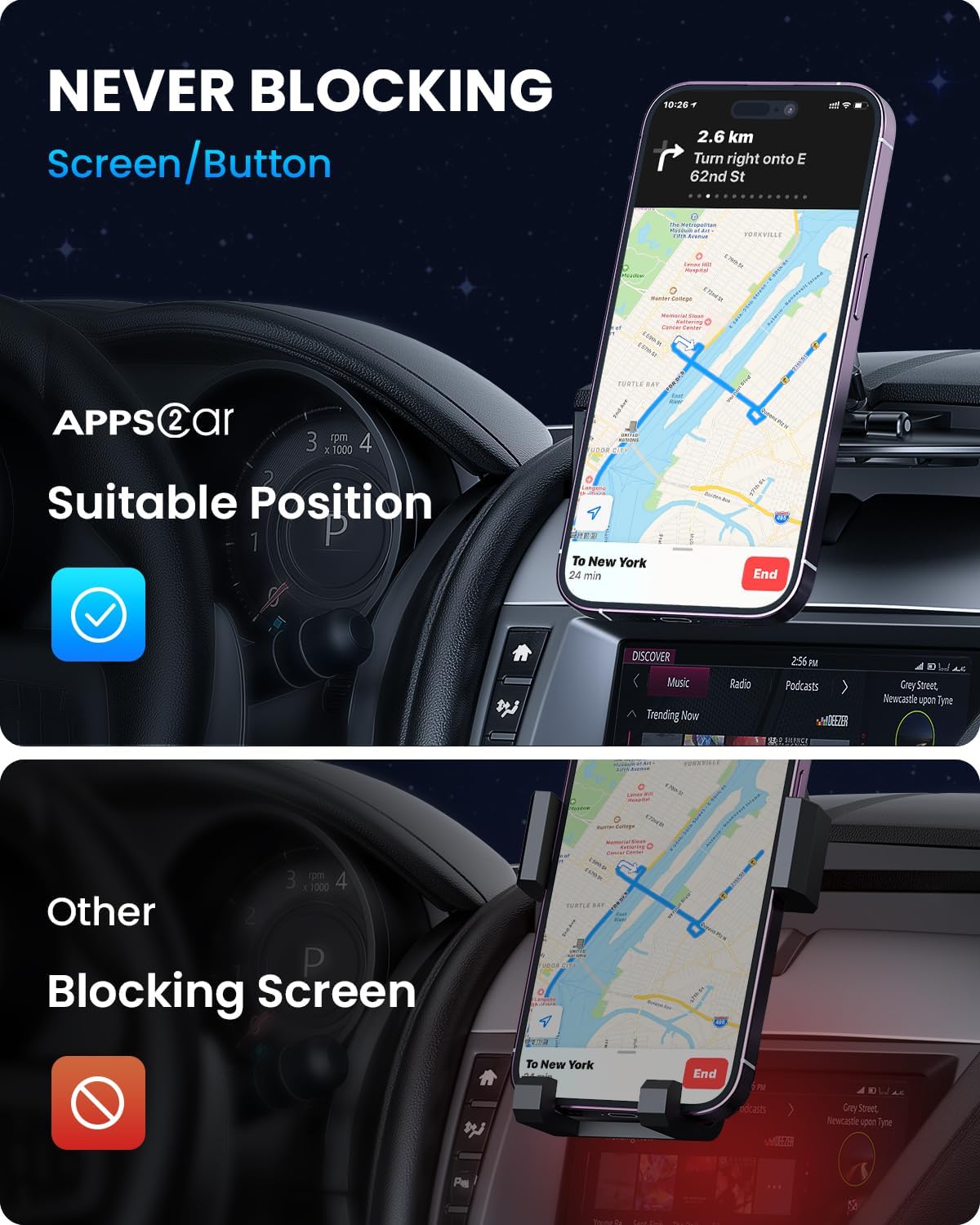 Apps2car Supporto Cellulare Auto Mag-safe CD Universale - immagine 5