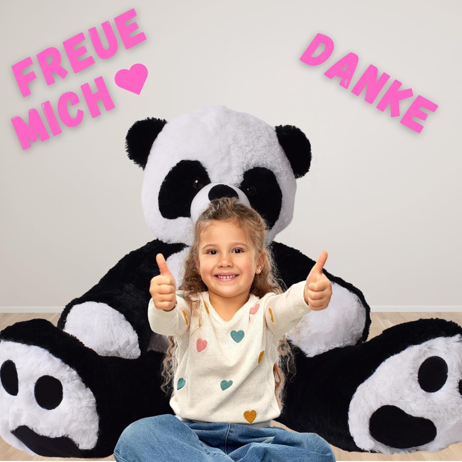 TE-Trend Orsacchiotto XXL Panda 100 cm - immagine 2