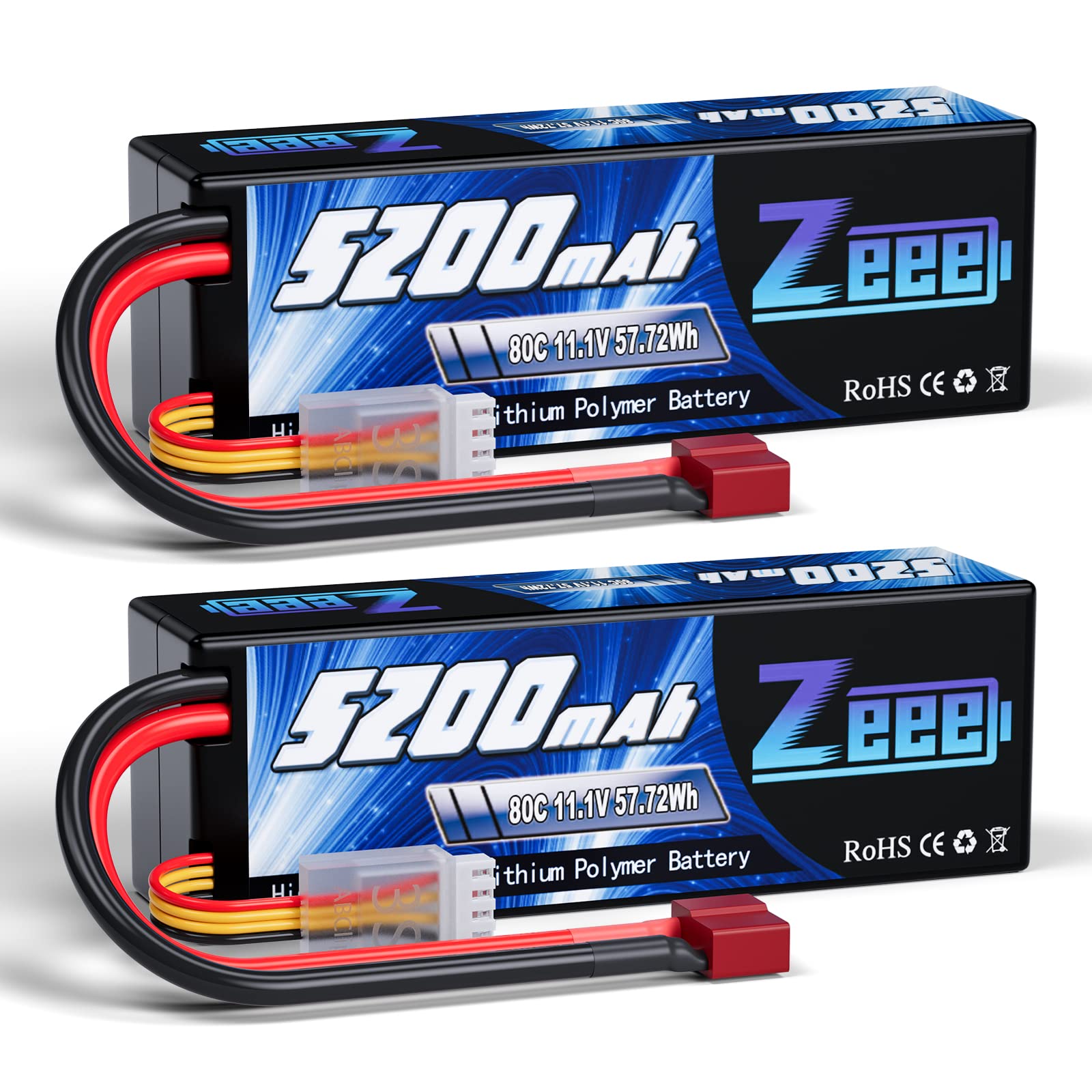 Zeee 3S Lipo Batteria 11,1V 80C 5200mAh Hardcase (2 pz)