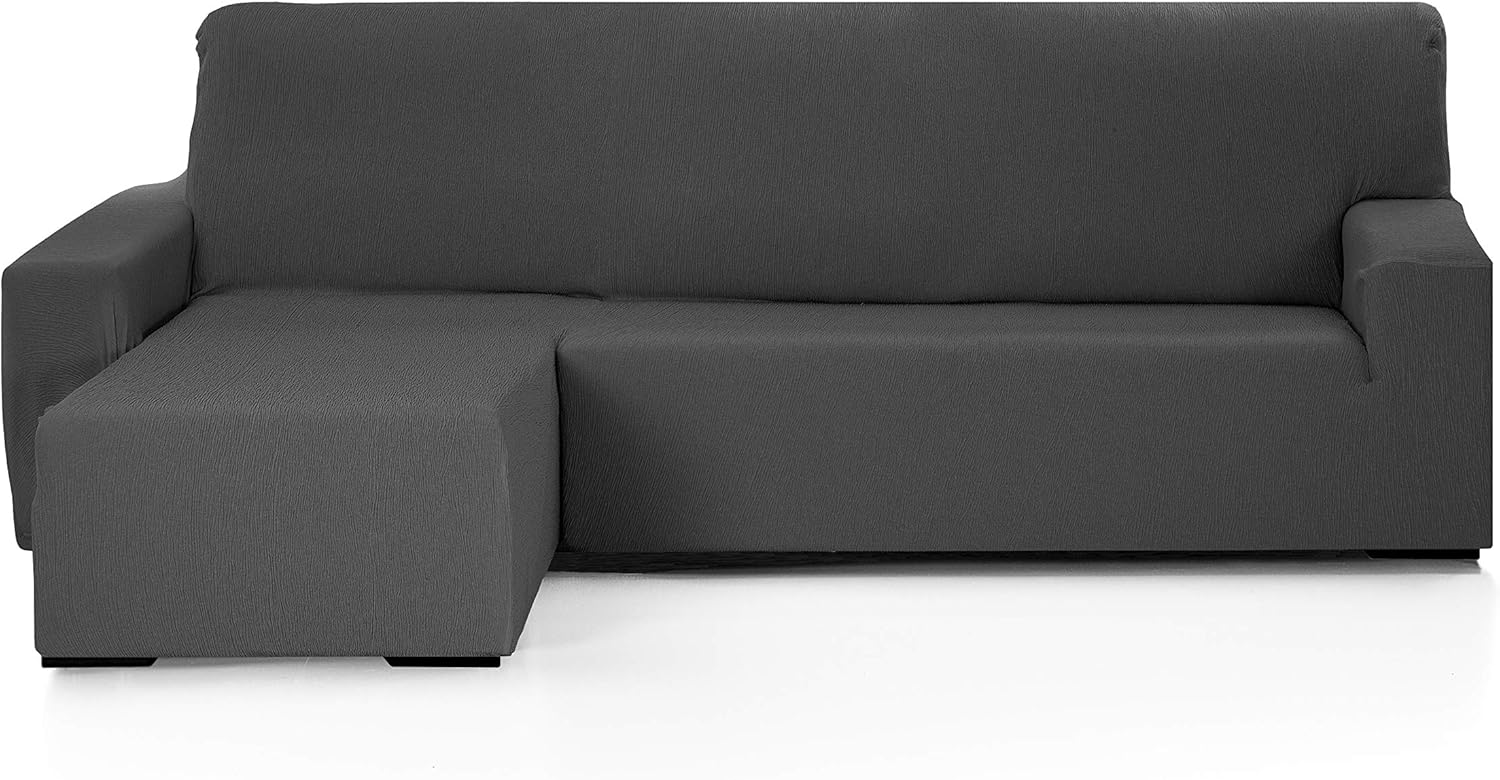 Martina Home EMILIA - Copri Chaise Longue Elastico, Antracite - immagine 1