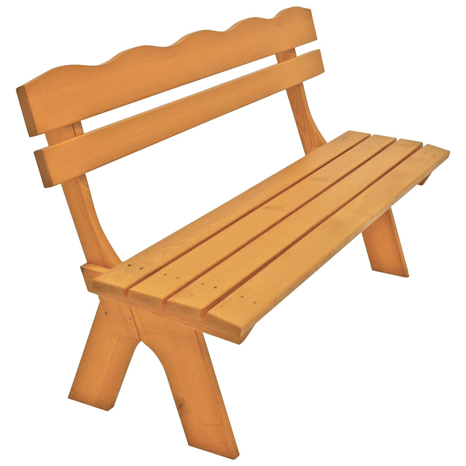 Panca da giardino Freital, 3 posti, Legno di Pino massiccio