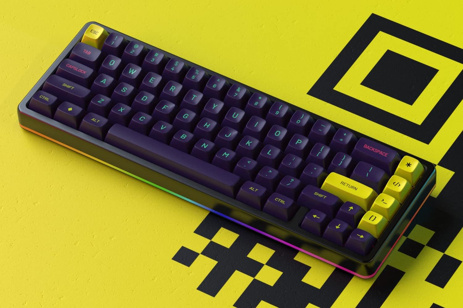 Drop + MiTo MT3 Cyber Custom - Set Keycap ABS Doubleshot - immagine 9