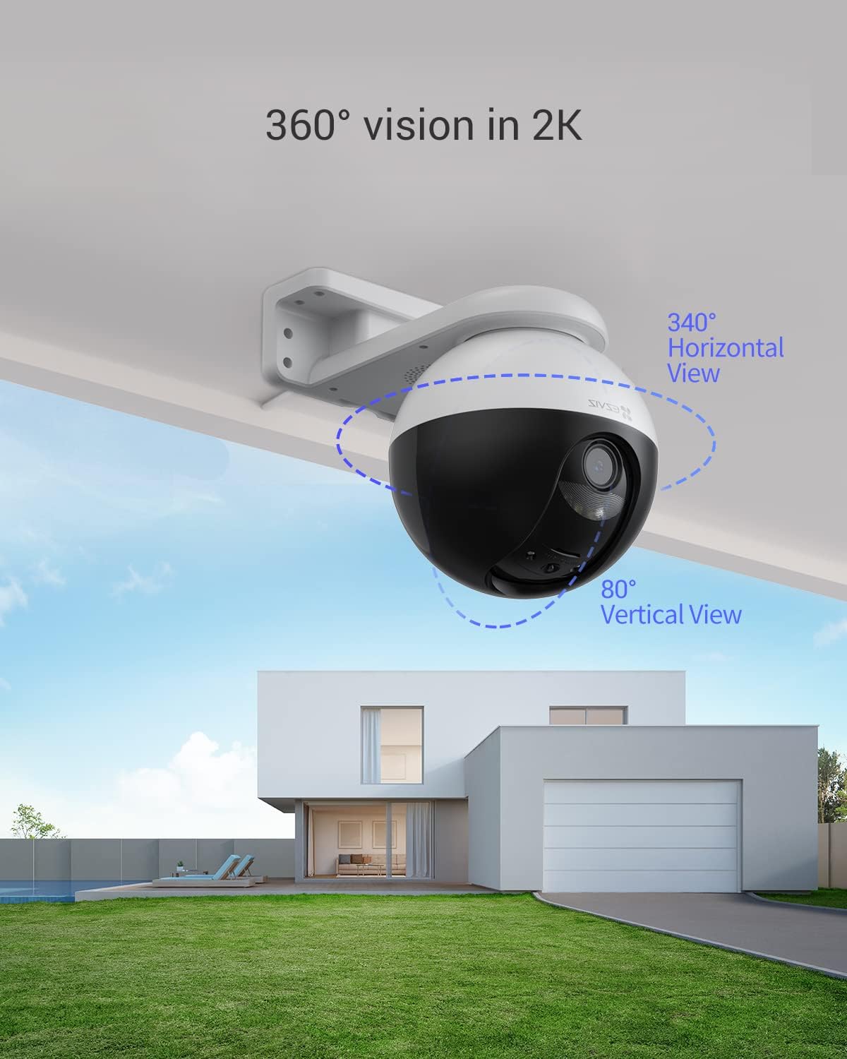Ezviz Telecamera WiFi Esterna Motorizzata C8W 3MP - immagine 2