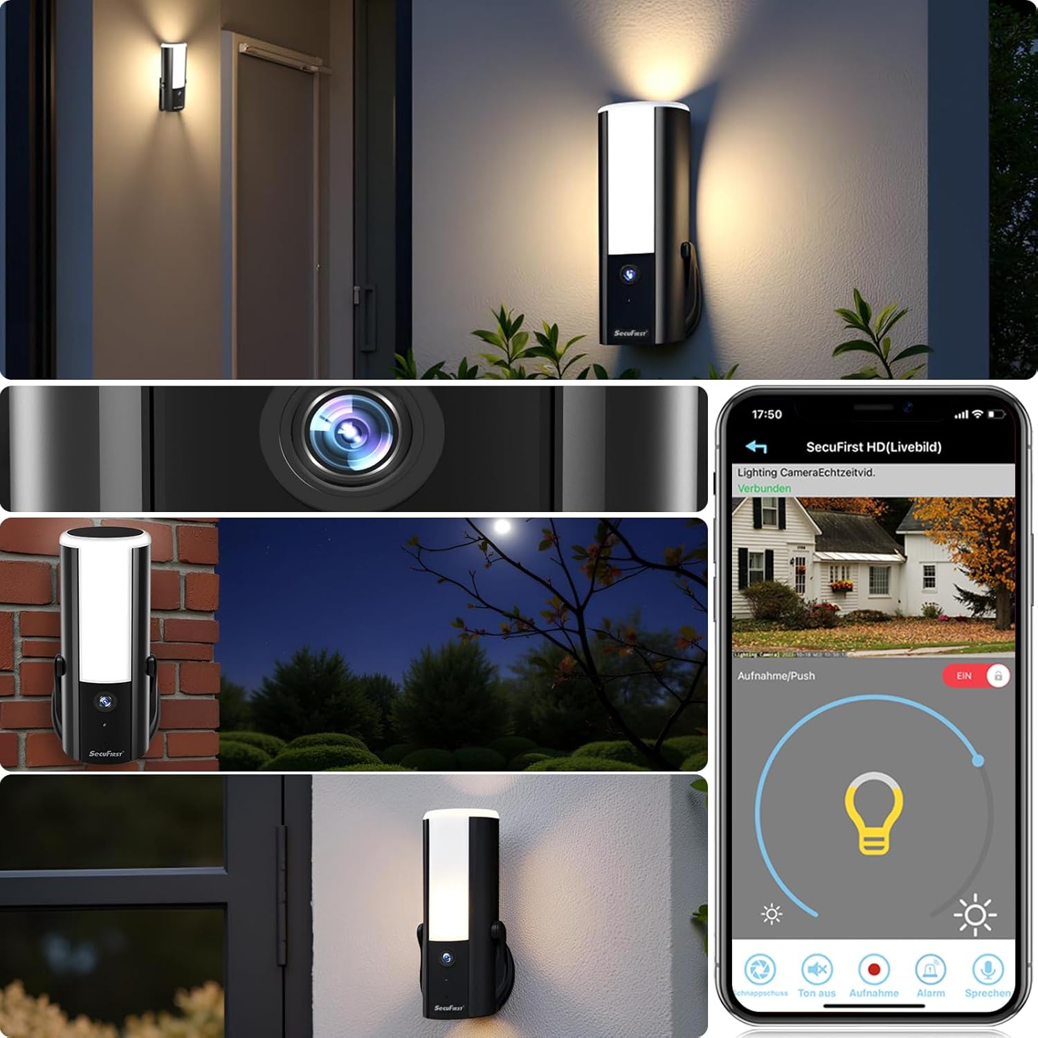 Secufirst Telecamera Sorveglianza Esterna LED 900lm - immagine 2