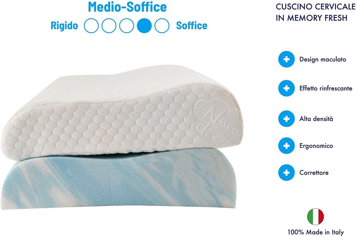 Nuvole Di Sonno - Cuscino Cervicale Memory Foam HD - immagine 3