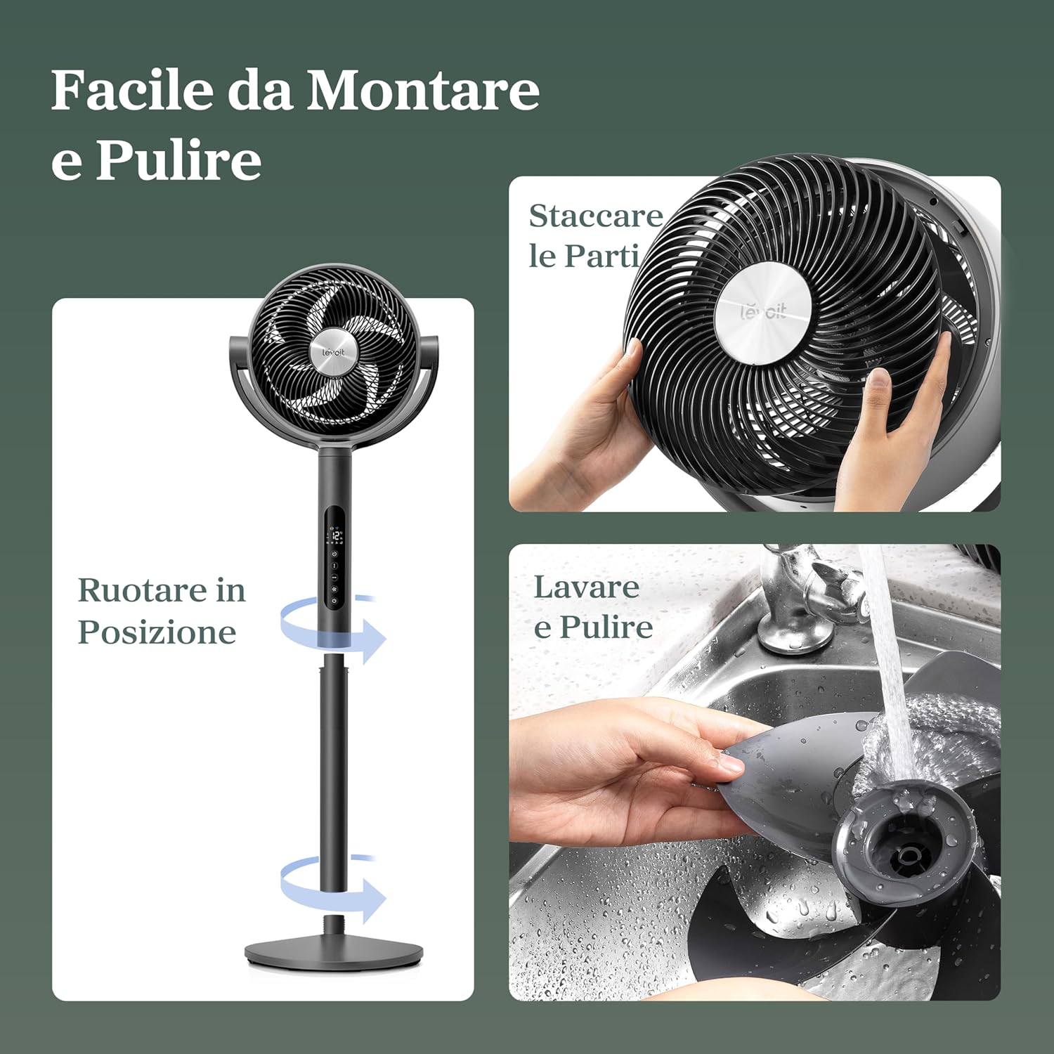 Levoit Ventilatore a Piantana Smart Silenzioso 20dB - immagine 7