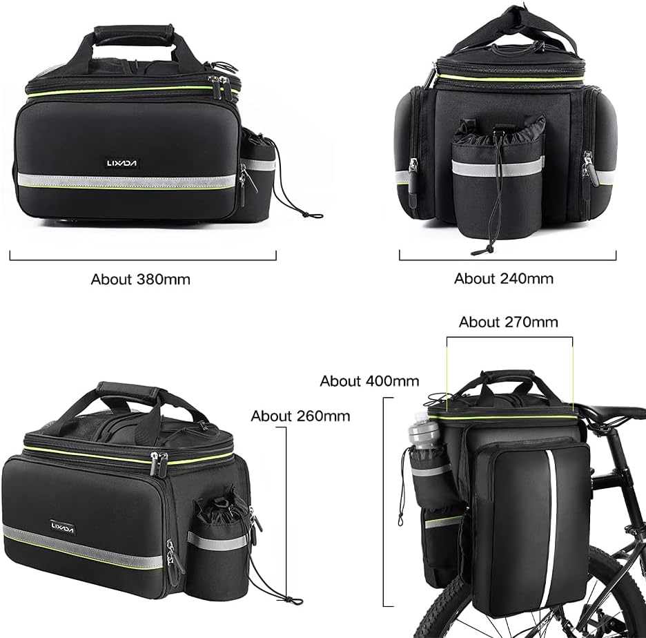 Lixada Borsa Posteriore per Bici 20-35L Impermeabile - immagine 6