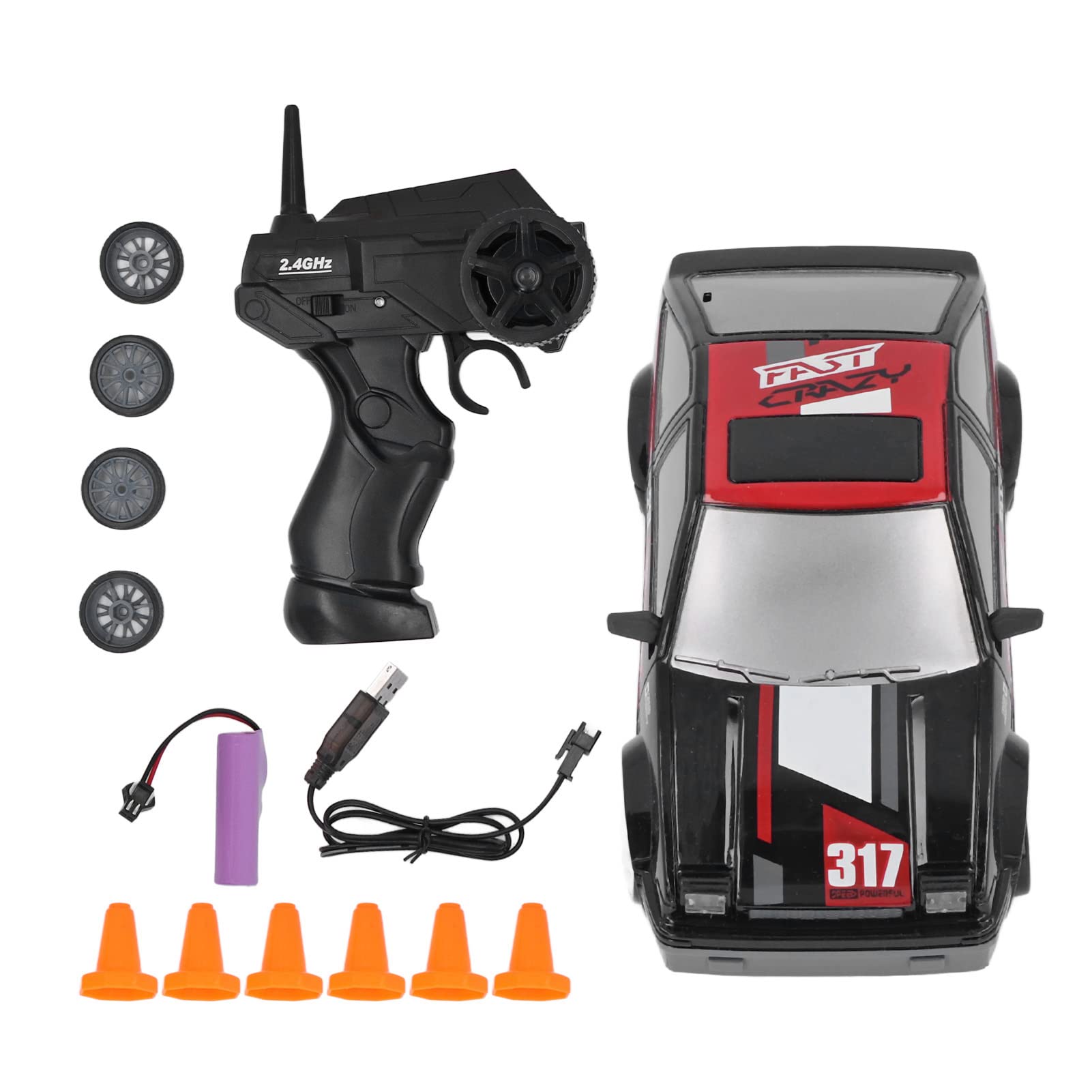 VGEBY 1/24 RC Drift Car 2.4G Telecomando 4WD