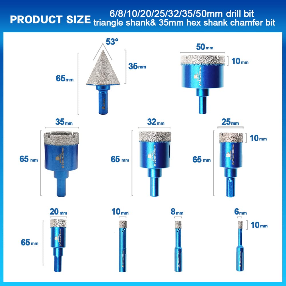 Brschnitt Punte Trapano Diamantate 6-50mm - immagine 2