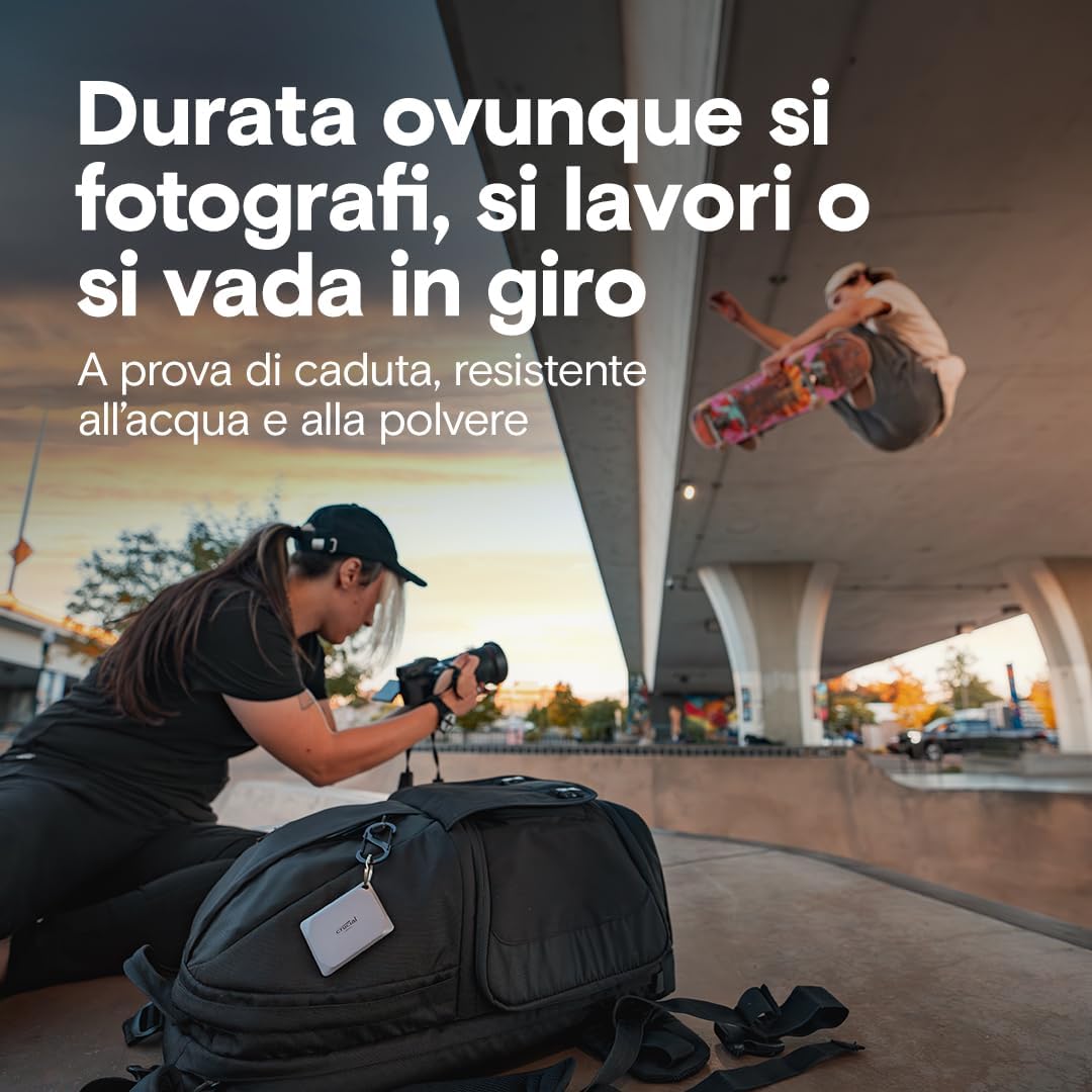 Crucial X9 Pro SSD 2TB Esterno USB-C 3.2 - immagine 3