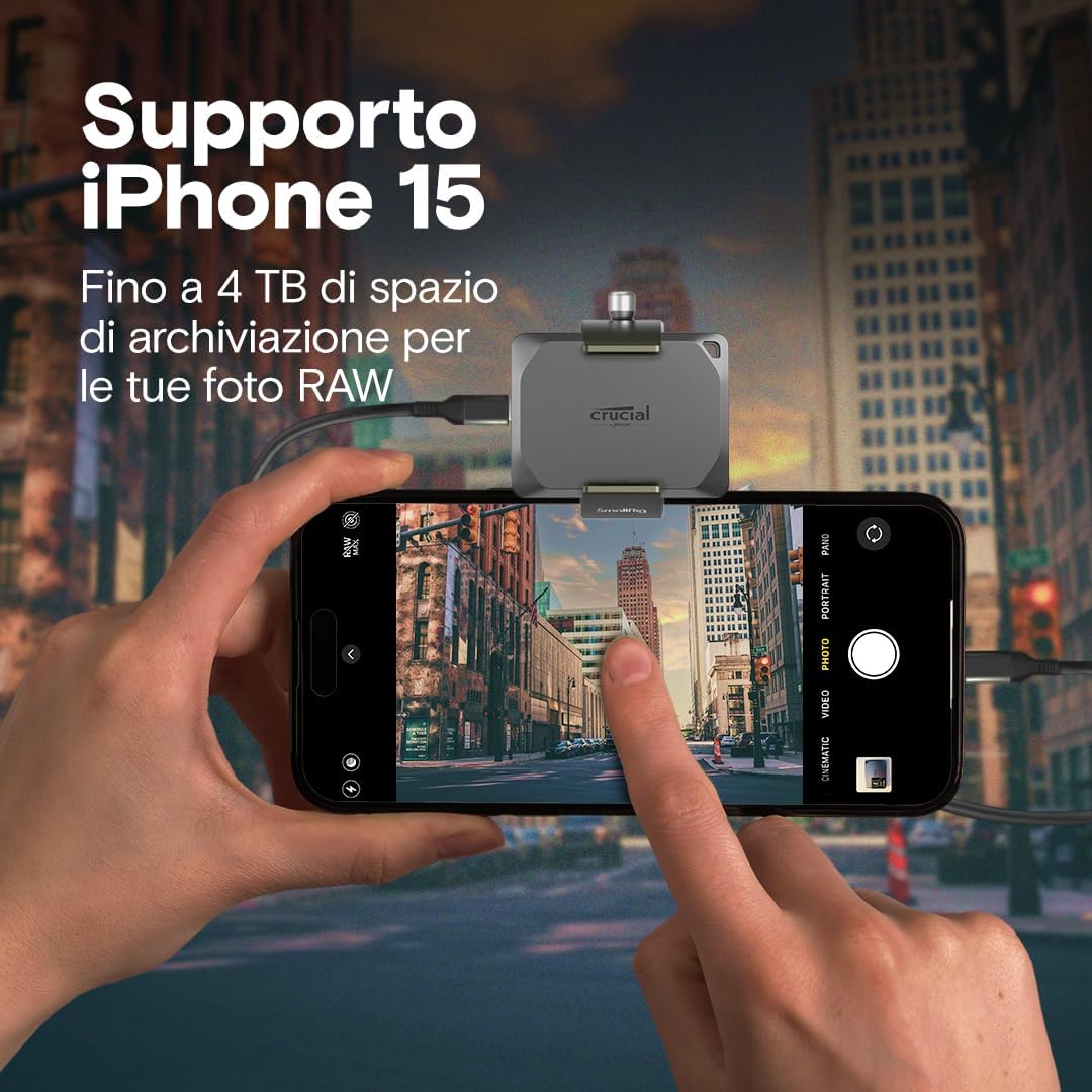 Crucial X9 Pro SSD 2TB Esterno USB-C 3.2 - immagine 4