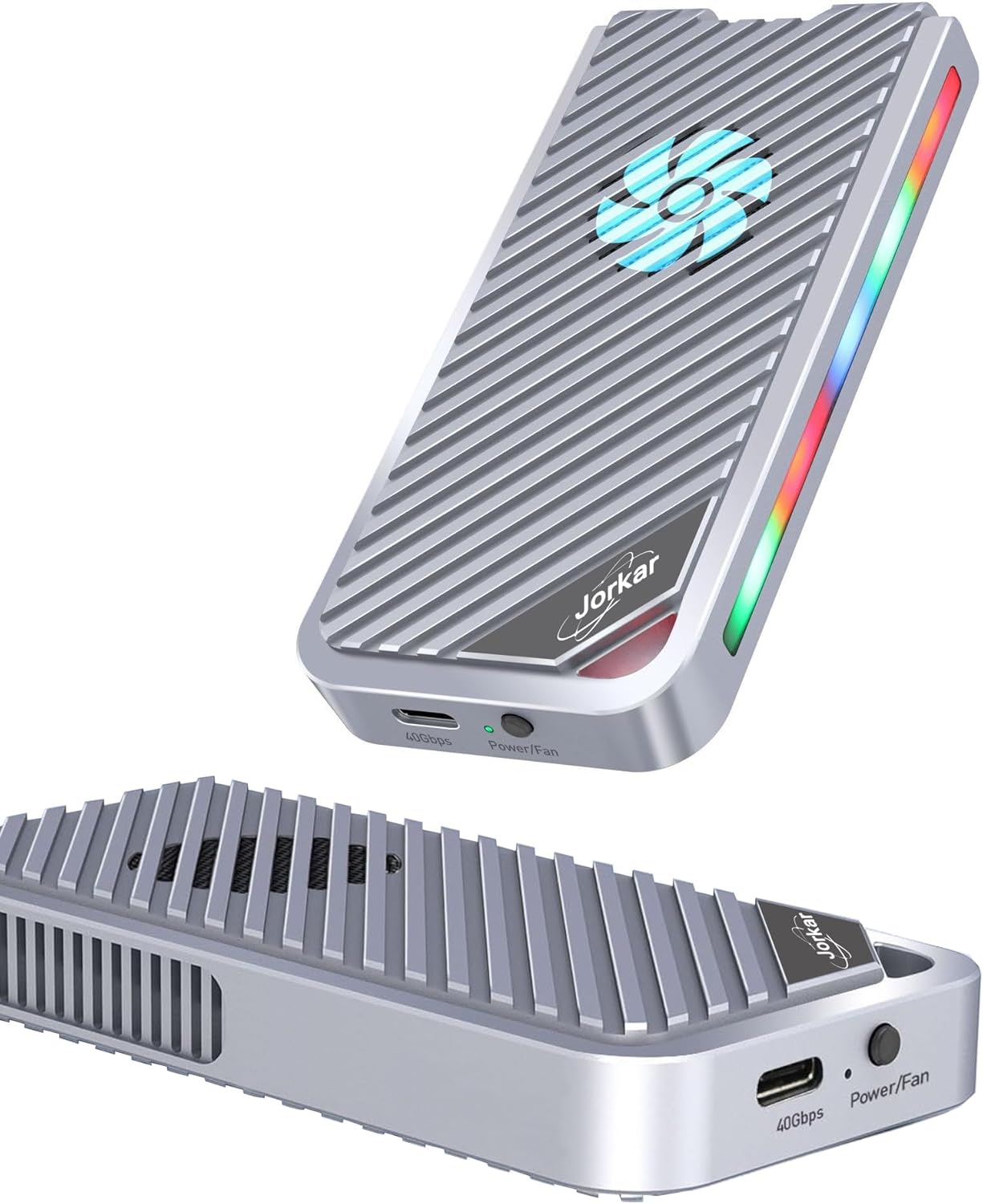 Jorkar Scatola SSD NVMe Esterno 40Gbps con Ventola - immagine 1