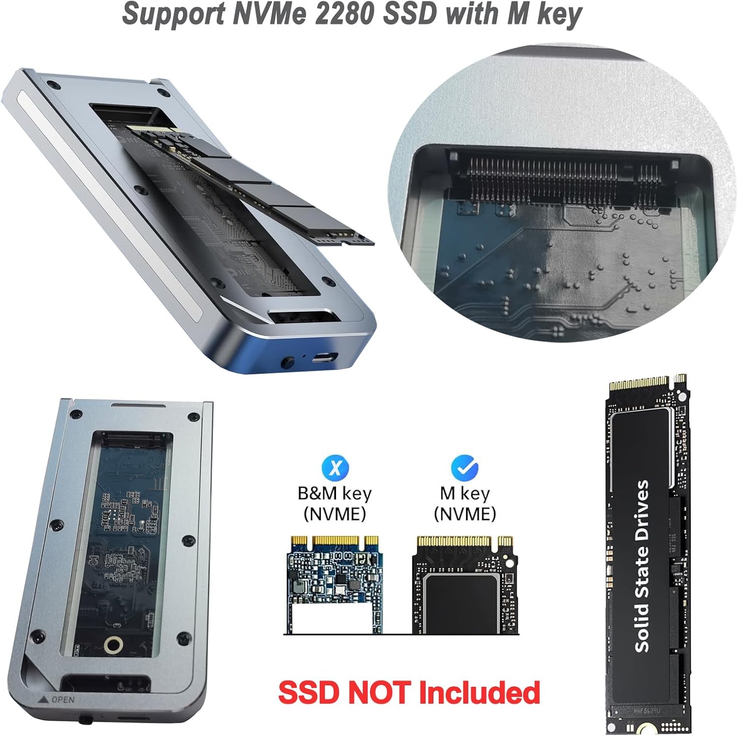 Jorkar Scatola SSD NVMe Esterno 40Gbps con Ventola - immagine 6