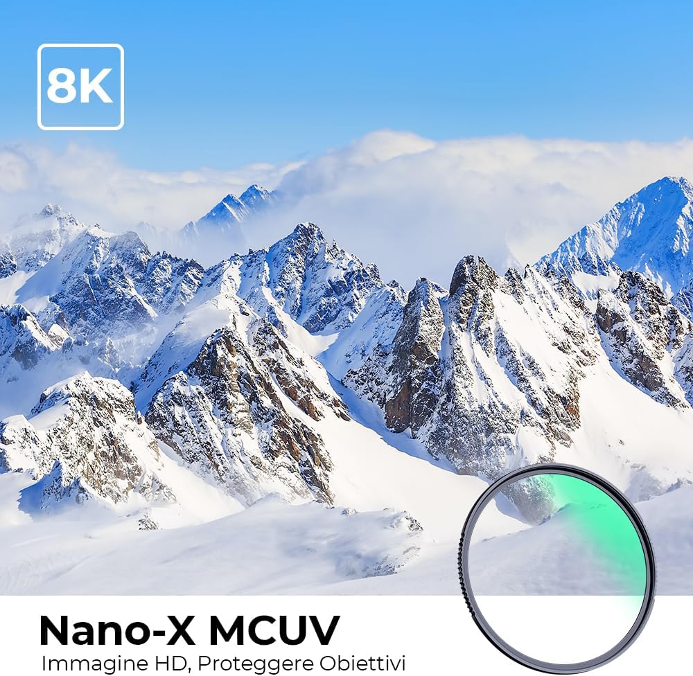 K&f Concept Nano-X Filtro UV HD 82mm - immagine 2