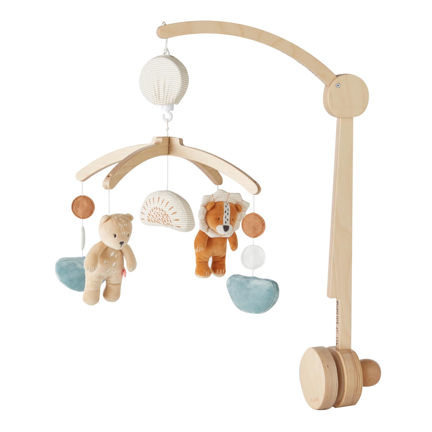 Noukie's Giostrina Musicale in Legno Pastello Babou & Kendi