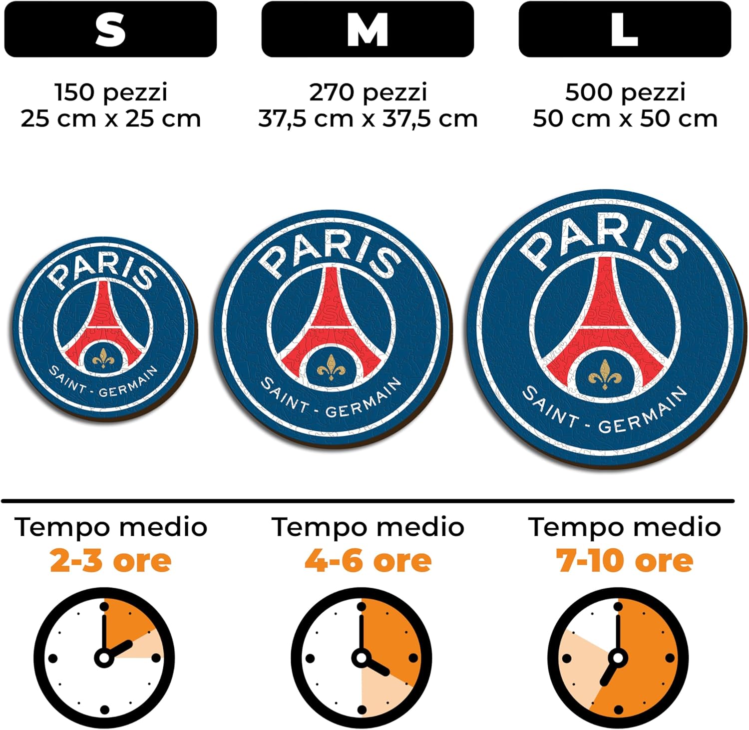 Iconic Puzzles PSG Logo - Puzzle di Legno 270 Pezzi - immagine 3