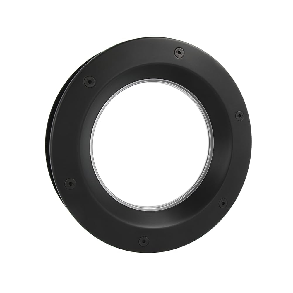 MLS Oblò B6000 per porte, Alluminio, Vetro di sicurezza, Nero