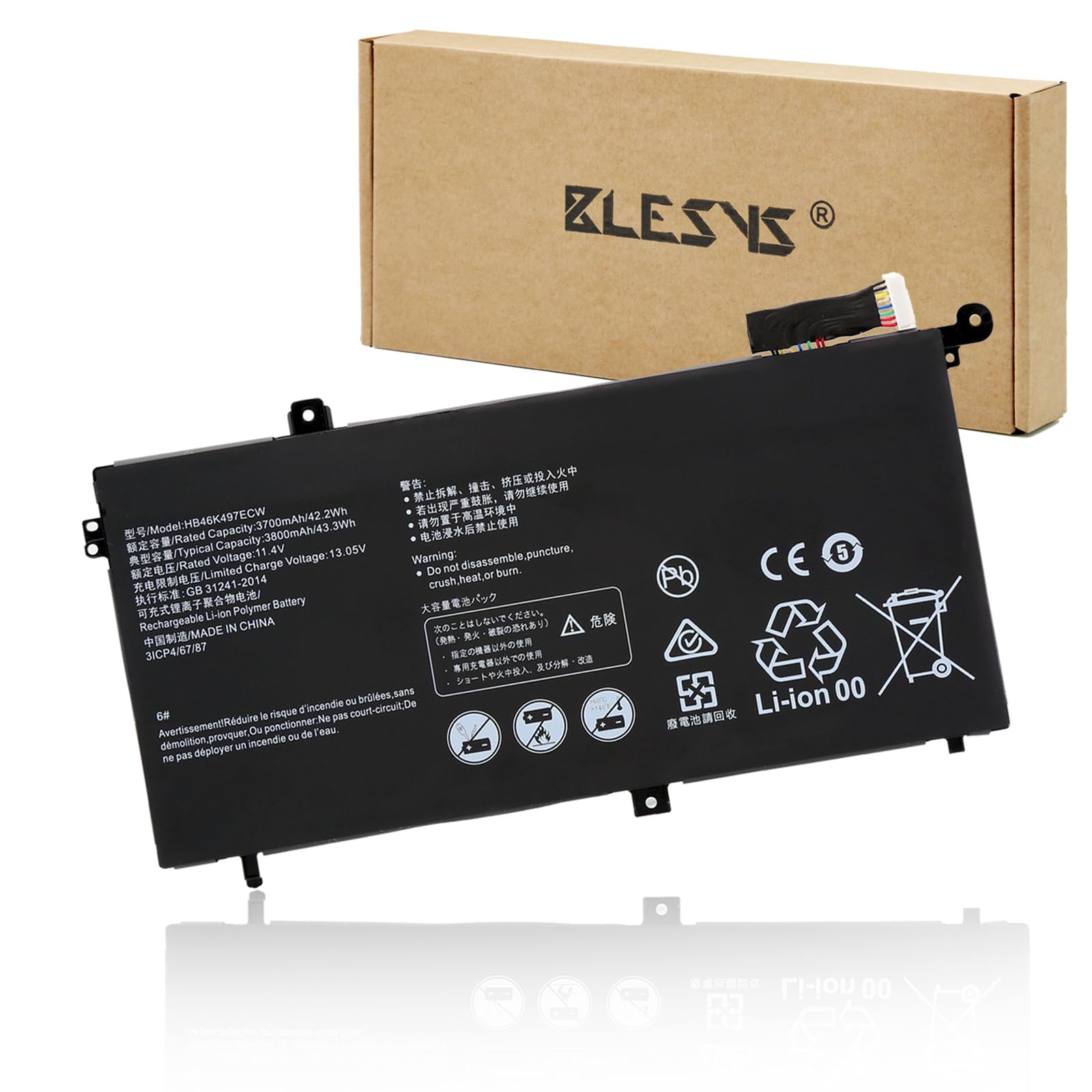 Batteria HB46K497ECW per Huawei Matebook D 15 2018