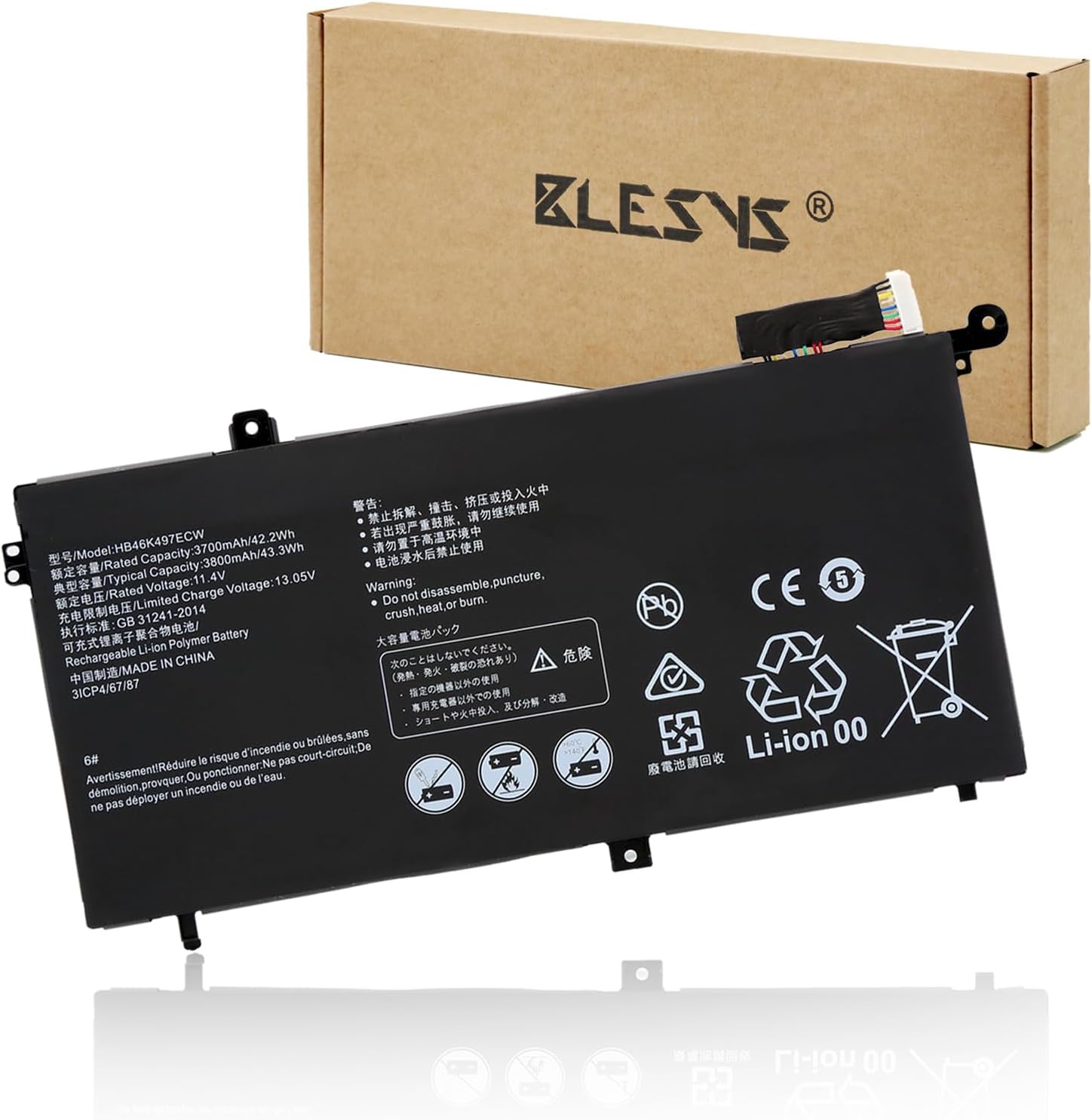 Batteria HB46K497ECW per Huawei Matebook D 15 2018 - immagine 1