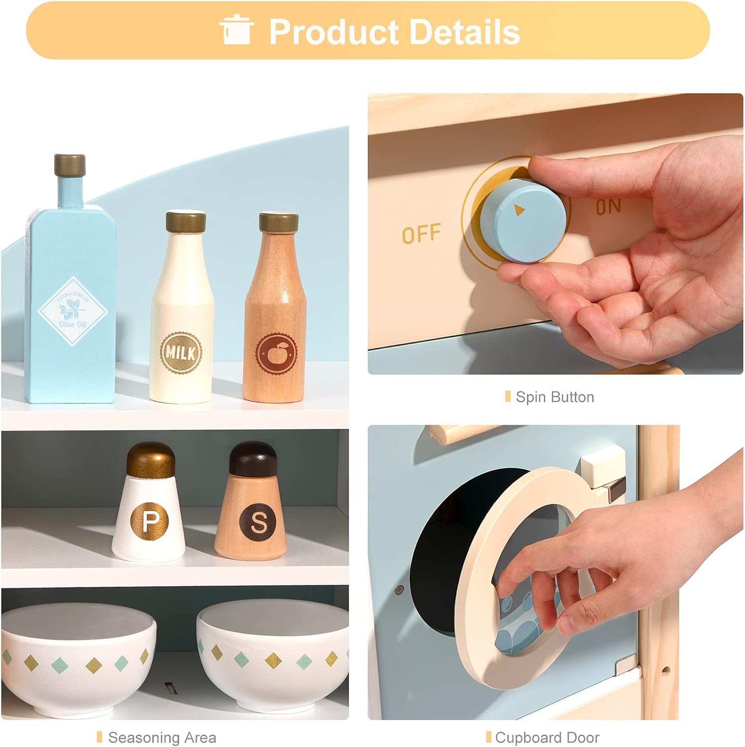 Cucina da Gioco in Legno per Bambini - immagine 3