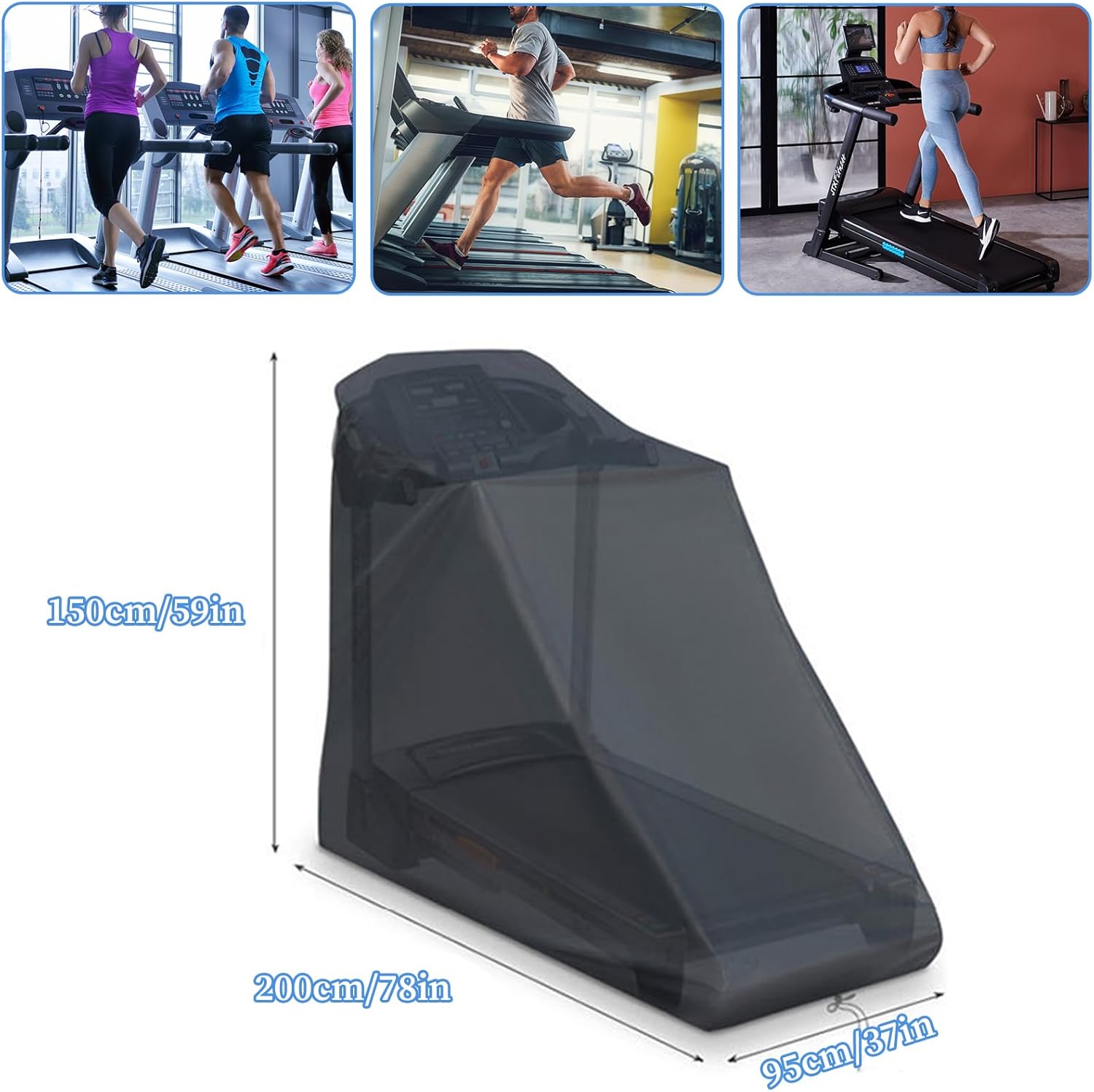 Copri-Tapis Roulant Esterno Pieghevole Oxford 210D - immagine 3