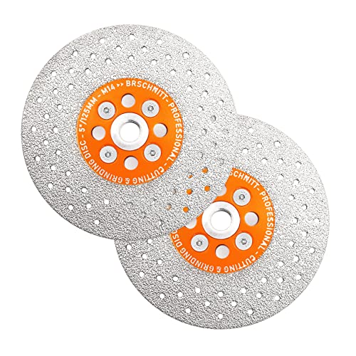 Brschnitt Disco Diamantato 125mm con Flangia M14 - 2 Pezzi