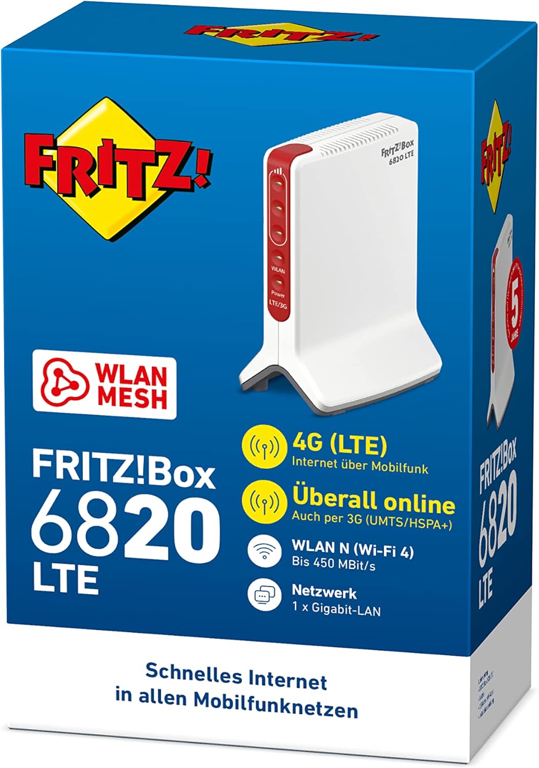 FRITZ! Box 6820 LTE - Router 4G/3G - immagine 3