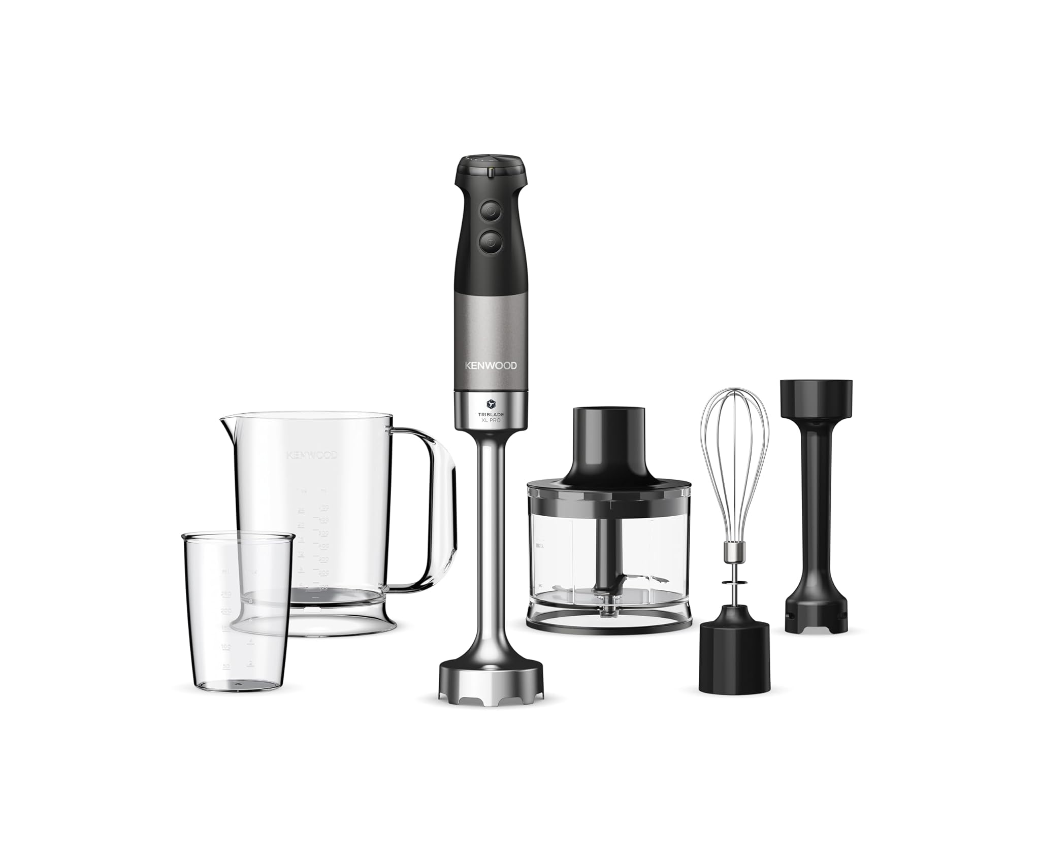 Kenwood Triblade XL Pro HBM80.322BK Minipimer 1200W, Nero