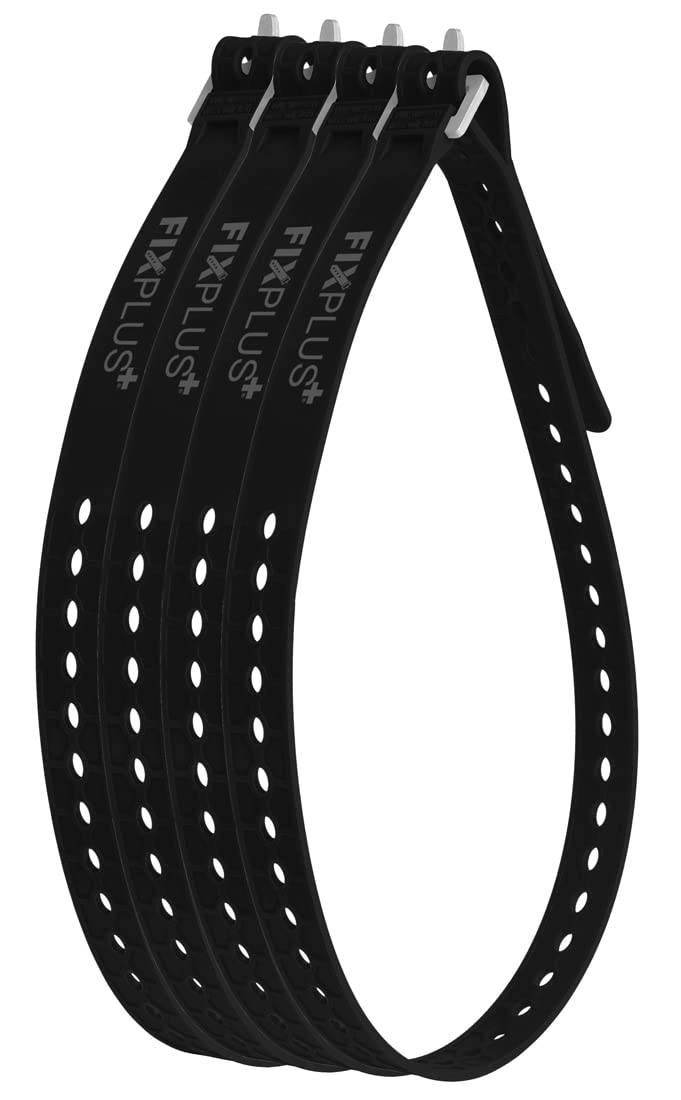 Fixplus Strap 4-pack - Cinghia di Fissaggio 86cm, Nero