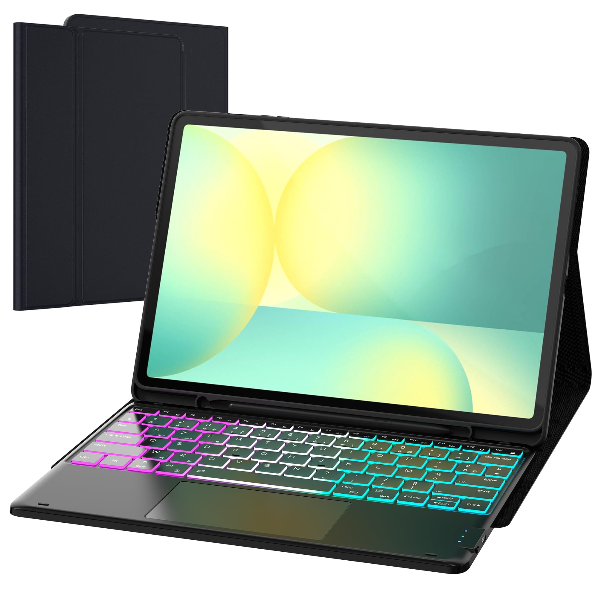 Custodia Tastiera Staccabile per Samsung Galaxy Tab S10 FE+ Plus 13.1"