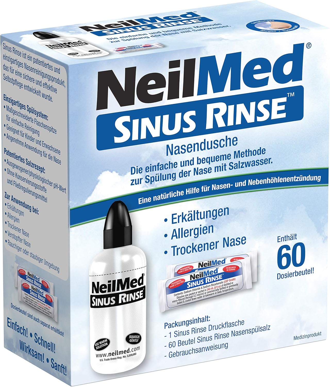 Neilmed - Lavaggio Nasale con 60 Erogazioni Saline - immagine 2